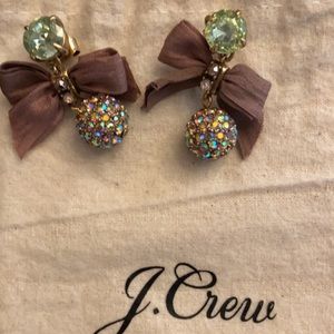 Dusty Pink Bow JCrew Earrings